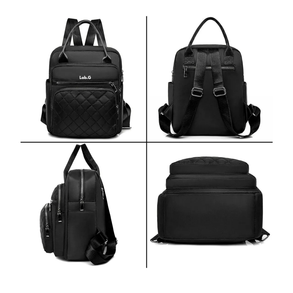 Foto 4 pulgar | Mochila Impermeable Para Mujer Lab.g,  Negro