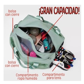 Foto 2 | ''maleta Deportiva Mochila Gimnasio Bolsa Gym Ejercicio Bolso Lab.g Negro ''