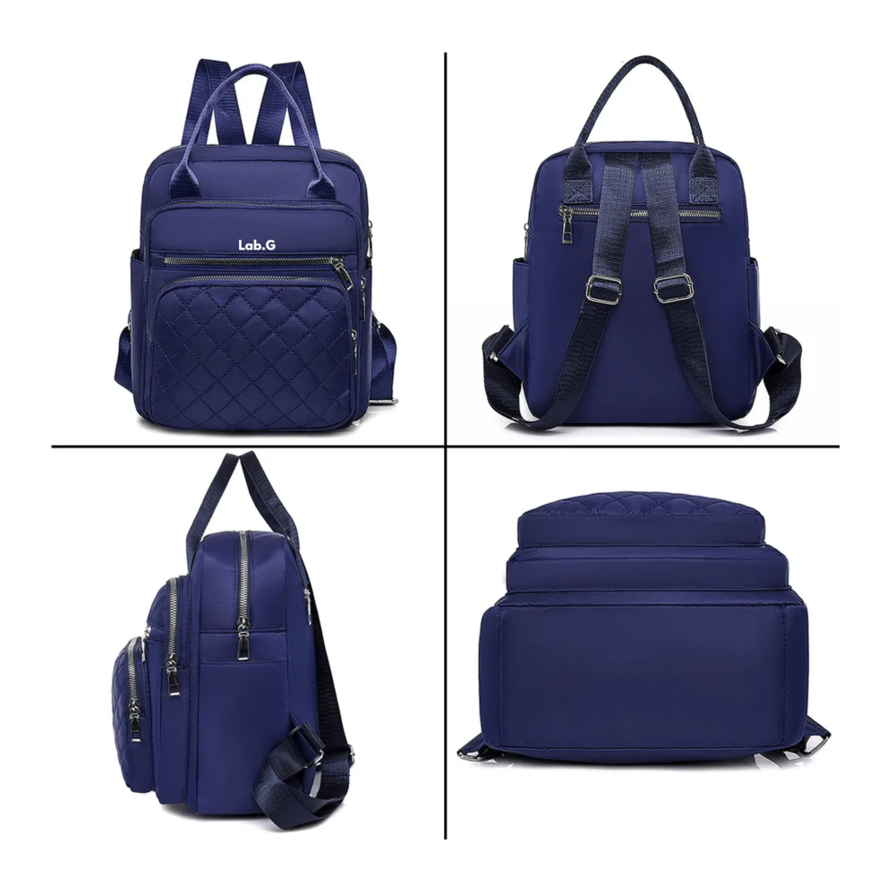 Foto 4 pulgar | Mochila Impermeable Para Mujer Lab.g, Azul Marino