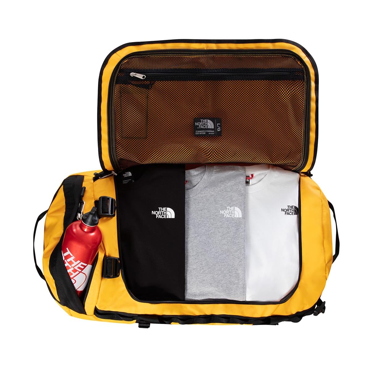 Foto 3 pulgar | Bolsa De Lona The North Face Base Camp Duffel L Summit Gold/tnf Black - Venta Internacional.