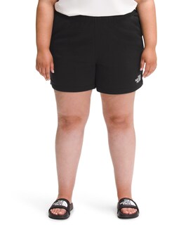 Foto 1 | Pantalones Cortos De Forro Polar The North Face Half Dome Logo Para Mujer Tnf Black - Venta Internacional.