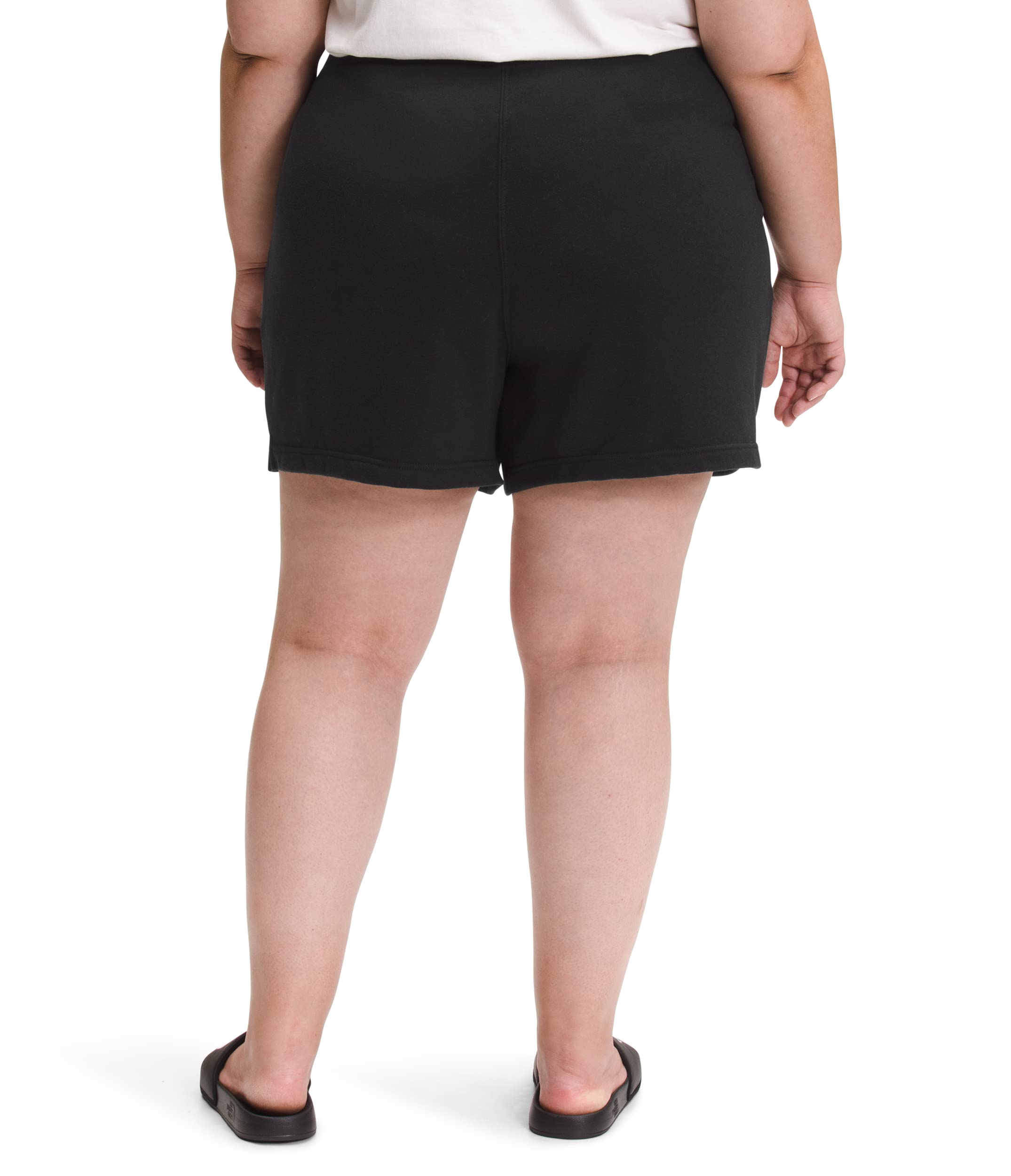 Foto 3 pulgar | Pantalones Cortos De Forro Polar The North Face Half Dome Logo Para Mujer Tnf Black - Venta Internacional.