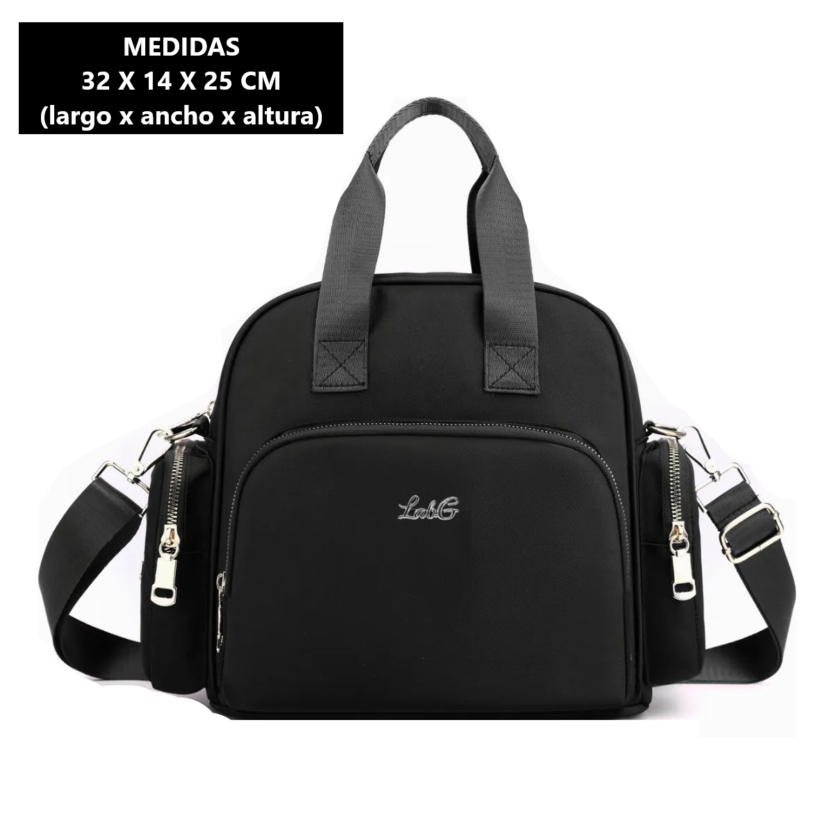 Foto 4 pulgar | Mochila Bolso Mujer Multifuncional Con Usb Lab.g  Negron