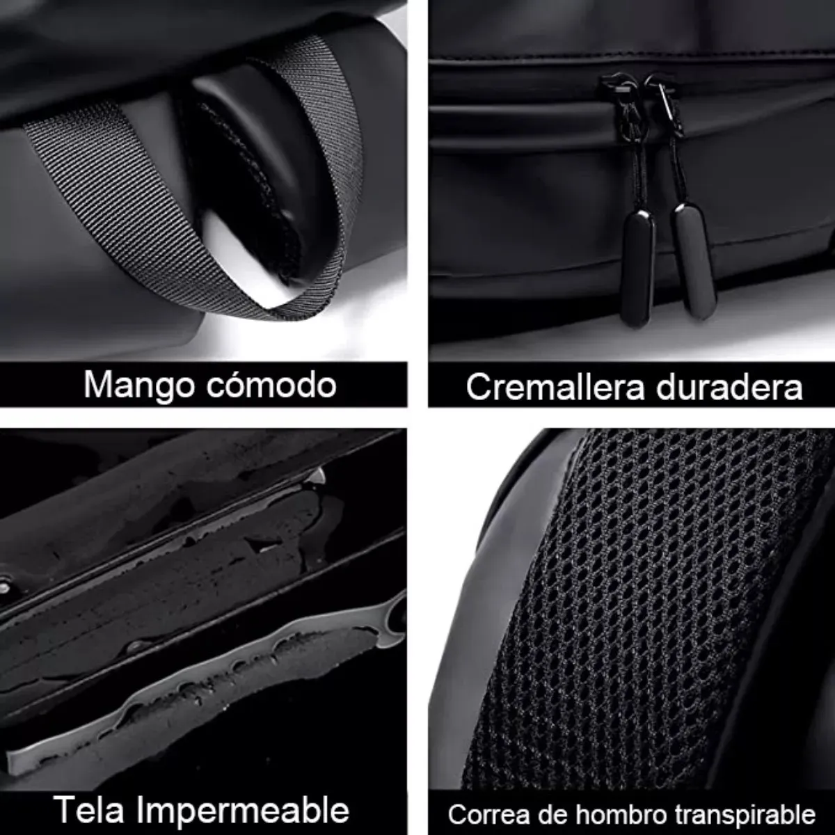 Foto 4 pulgar | Mochila Impermeable, Casual Y Moderna Para Escuela Y Viaje Lab.g Negra