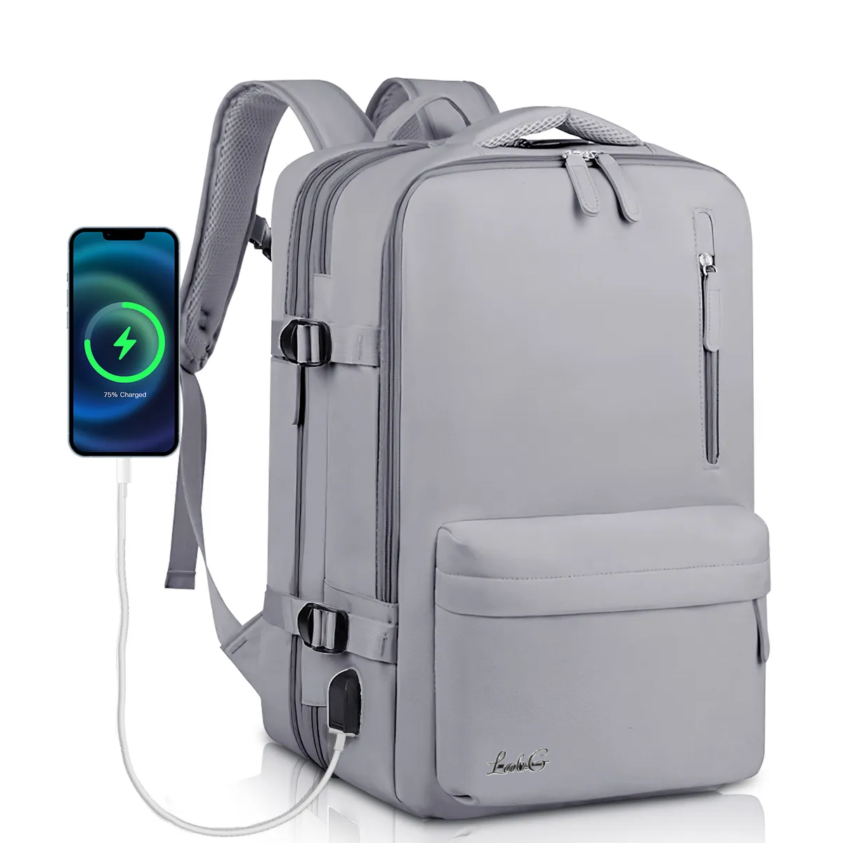 Mochila Multifuncional Bolsa De Viaje Lab.g Gris