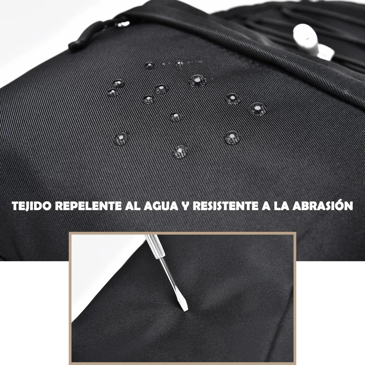 Foto 5 | Mochila Lab.g Escolar Viaje Bolsa Para Laptop 15.6 Negro