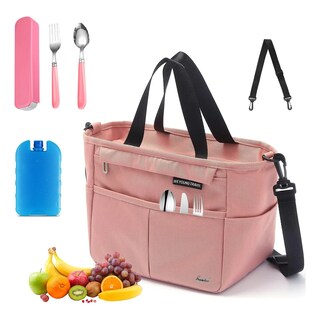 Foto 3 | ''bolsa Lonchera Termica Moderna Gran Capacidad, Frío Y Calor Lab.g Rosa''