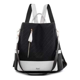 Foto 1 | ''mochila Mujer Paño De Oxford Impermeable Anti-robo Monedero Lab.g Negra