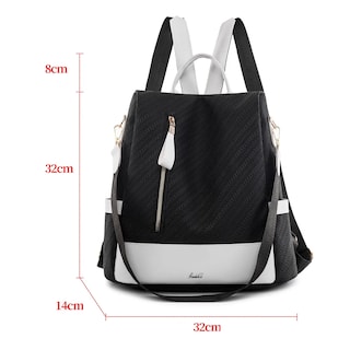 Foto 3 | ''mochila Mujer Paño De Oxford Impermeable Anti-robo Monedero Lab.g Negra