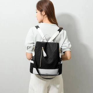 Foto 5 | ''mochila Mujer Paño De Oxford Impermeable Anti-robo Monedero Lab.g Negra