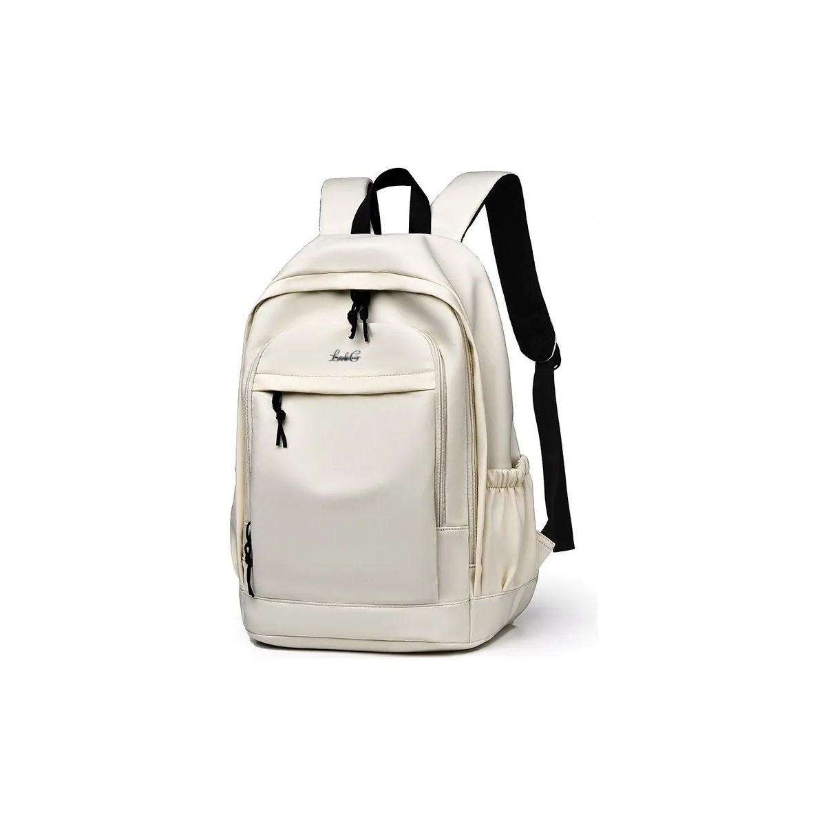 Mochila Escolar Kikigoal Cmf-9003bb Color Beige Diseño Lisa 32l Lab.g Beige