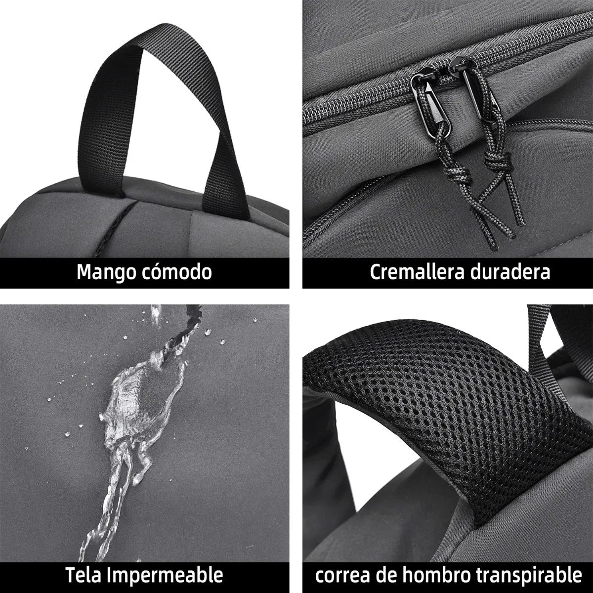 Foto 6 pulgar | ''mochila Escolar, Tono Dark, Diseño Lisa 32l Lab.g Gris