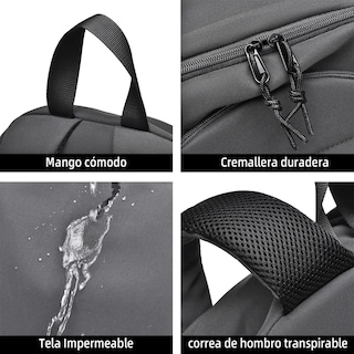 Foto 5 | ''mochila Escolar, Tono Dark, Diseño Lisa 32l Lab.g Gris