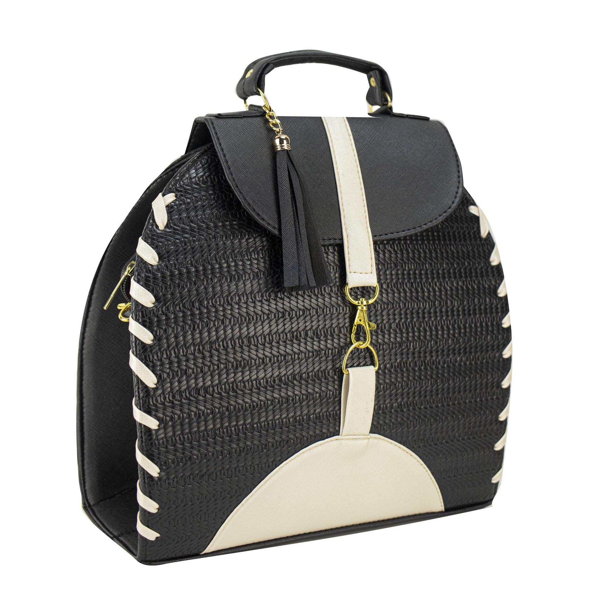 Foto 3 pulgar | Mochila Para Dama Negro Rattan Perla Sintetico Pau Nueva Imagen