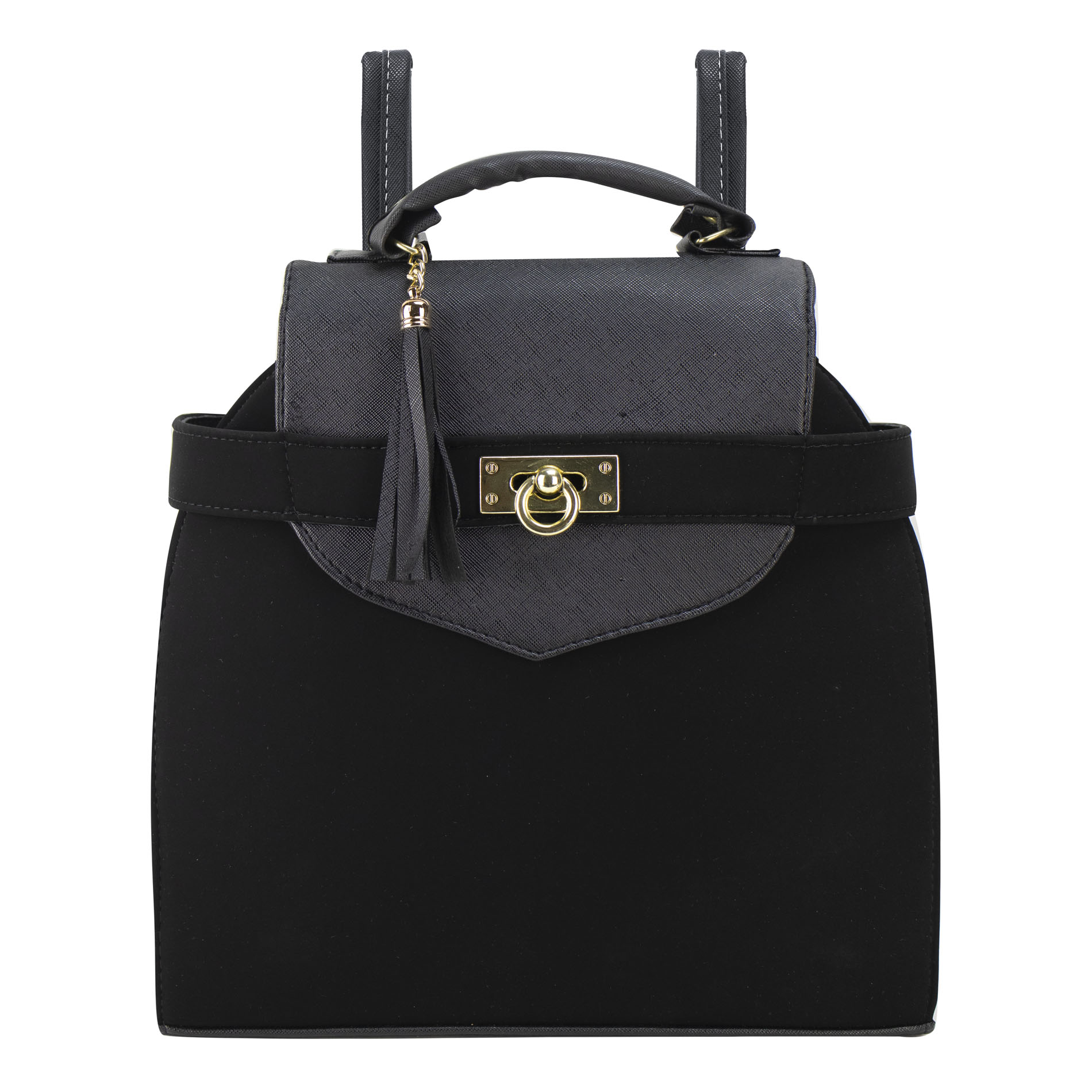 Mochila Para Dama Negro Buck Sintetico Pau Nueva Imagen