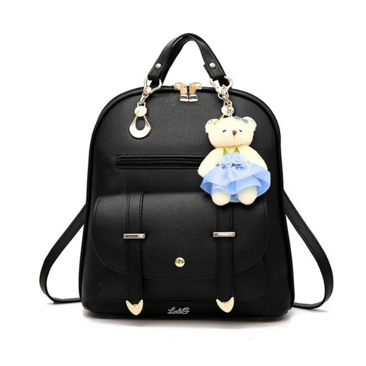 Mochila Escolar  Color Negro 15l Lab.g Negra