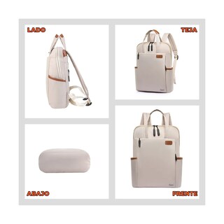 Foto 2 | Mochila Para Laptop Bolsa De Tela Oxford Color Lab.g Gris