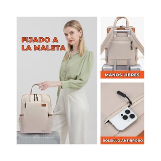Foto 3 | Mochila Para Laptop Bolsa De Tela Oxford Color Lab.g Gris