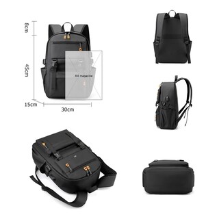 Foto 3 | Mochila 30l Eo Safe Imports Esi-19846 Negro
