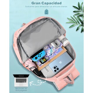 Foto 2 | Mochila Antirrobo Eo Safe Imports Esi-19852 Rosa