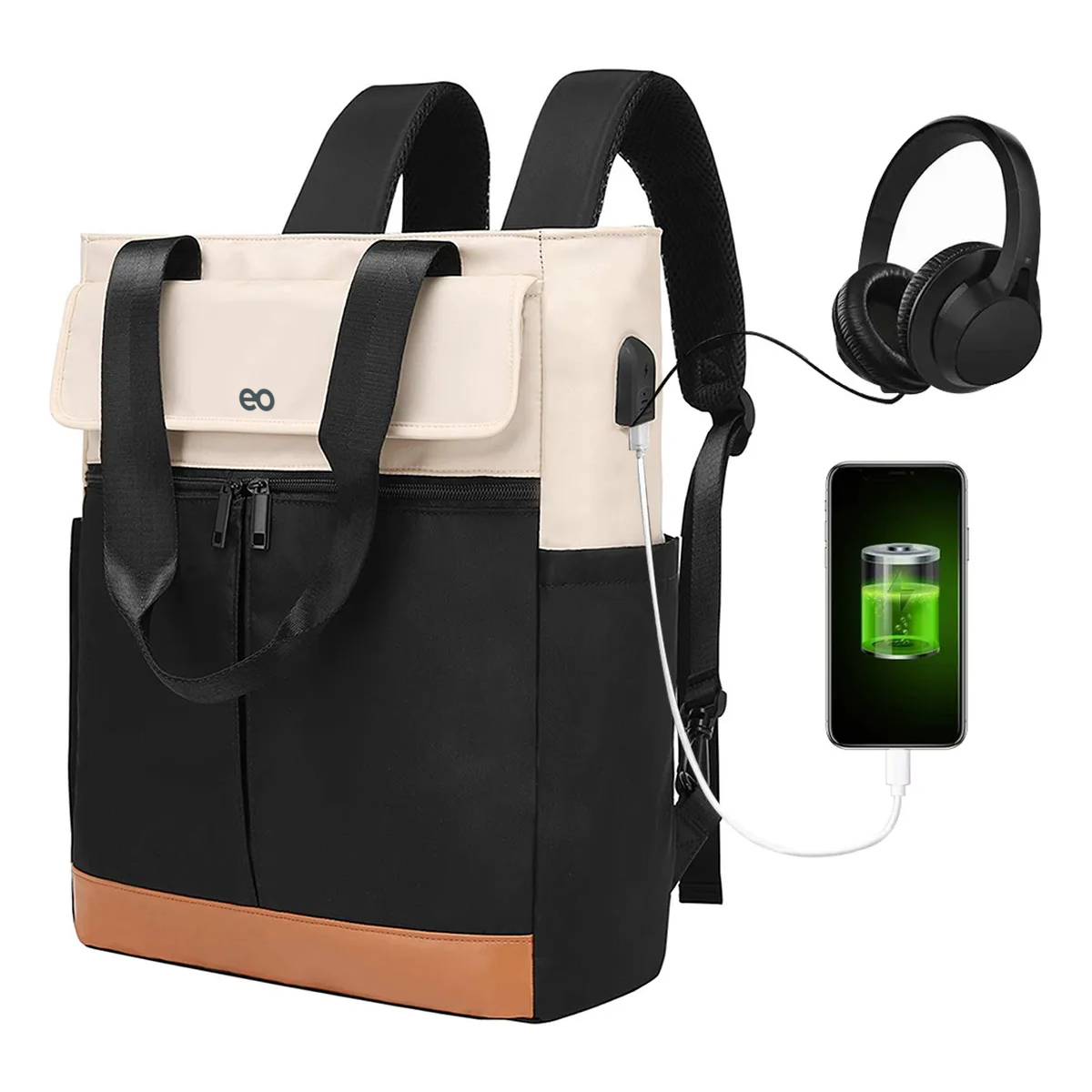 Foto 4 | Mochila De Viaje 45l Expandible Eo Safe Imports Esi-19859 Negro