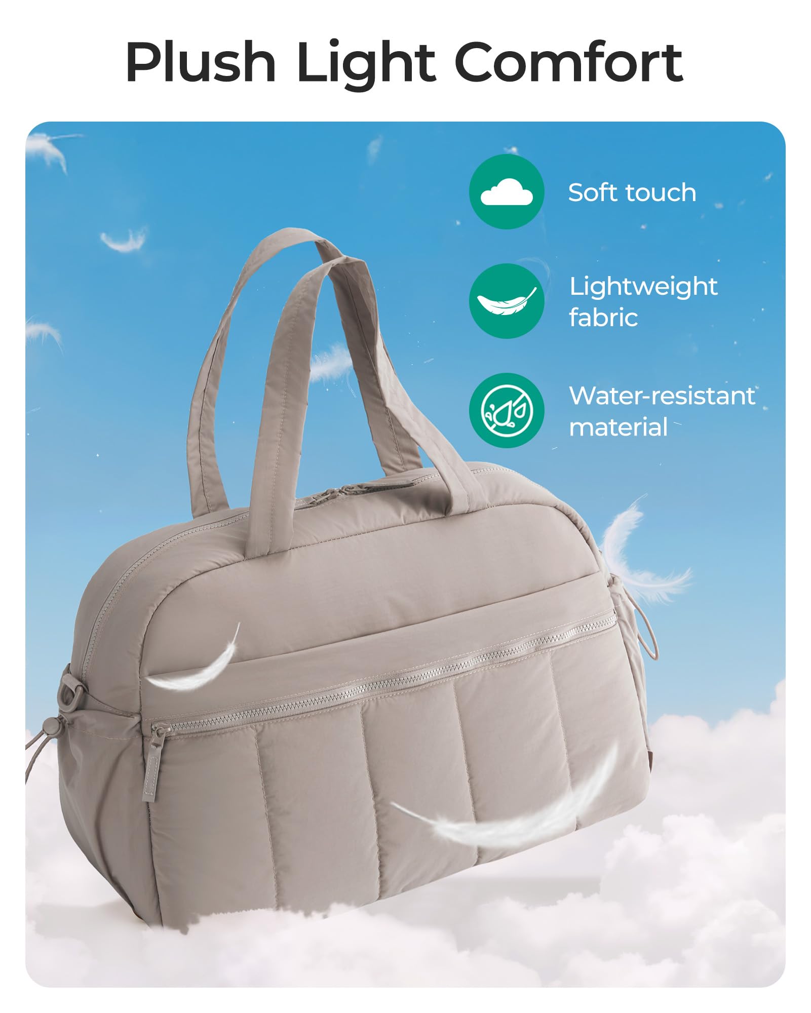 Foto 6 pulgar | Bolsa De Viaje Bagsmart Para Viajes De Fin De Semana Resistente Al Agua - Venta Internacional.