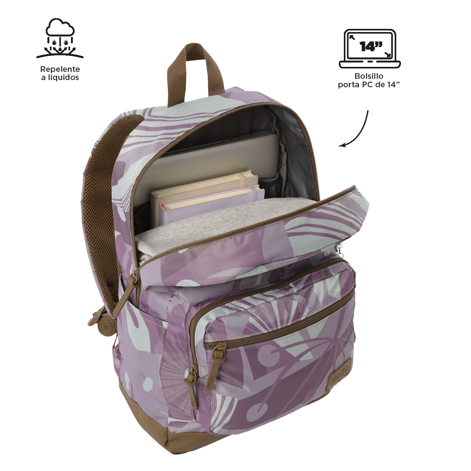 Foto 4 | Mochila Grande Porta Laptop 14 | 20 L Tocax