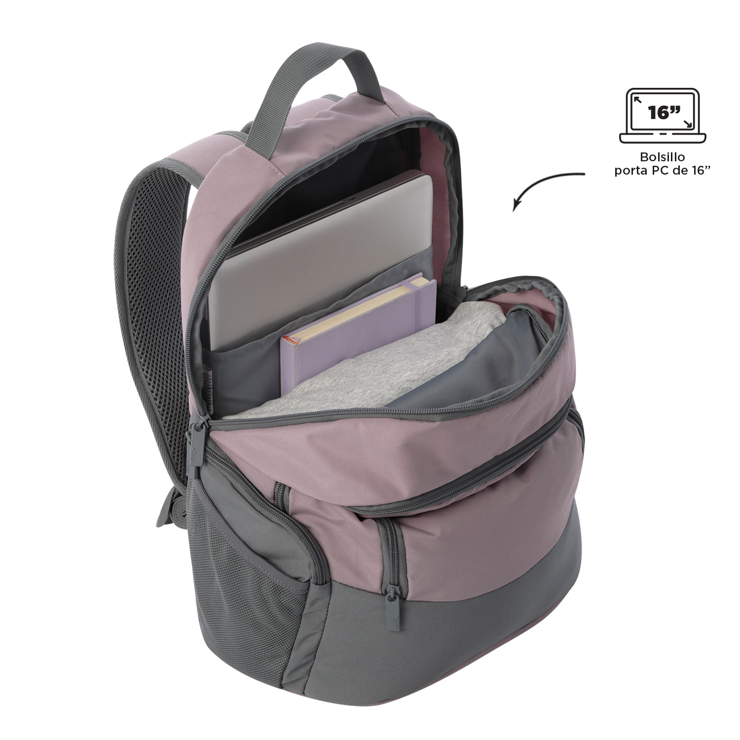 Foto 5 pulgar | Mochila Ergonómica Grande Porta Laptop 16 | 12 L Kuat L