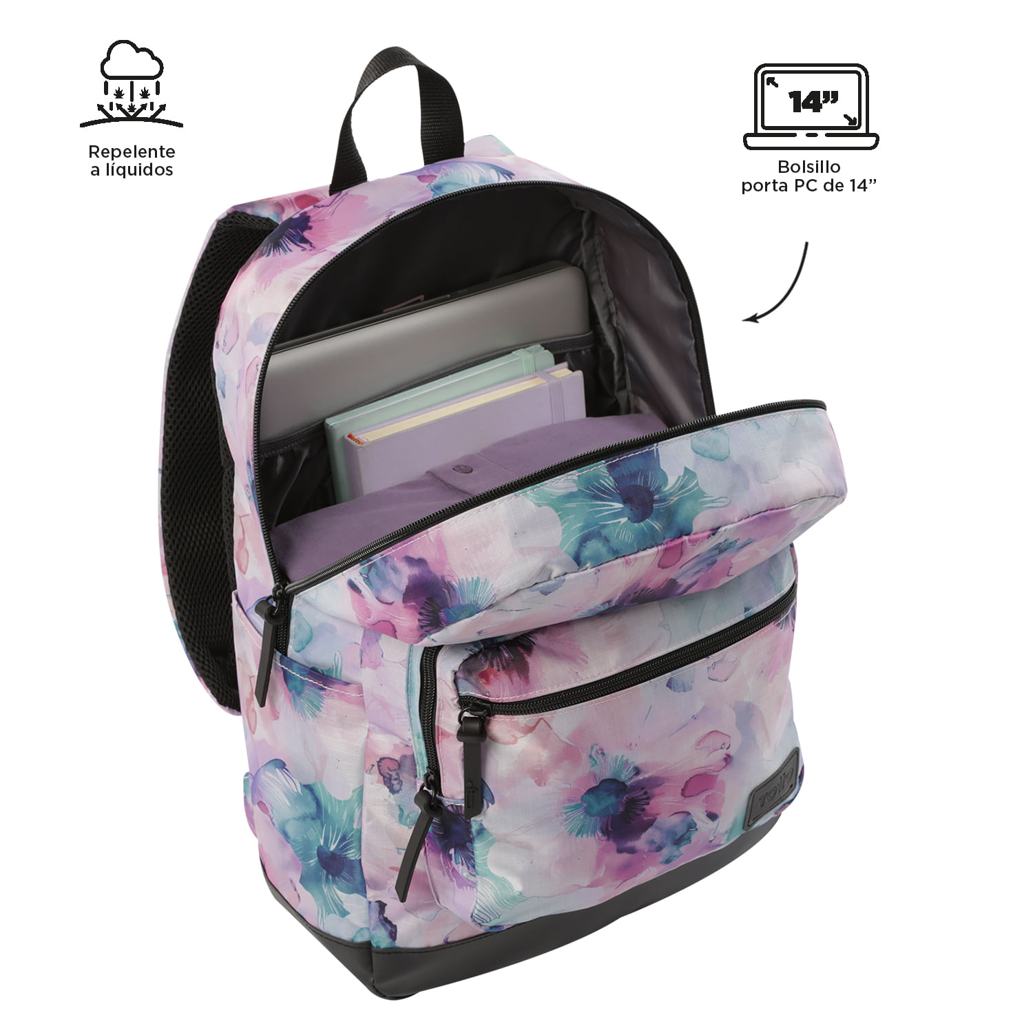 Foto 5 pulgar | Mochila Grande Porta Laptop 14 | 20 L Tocax