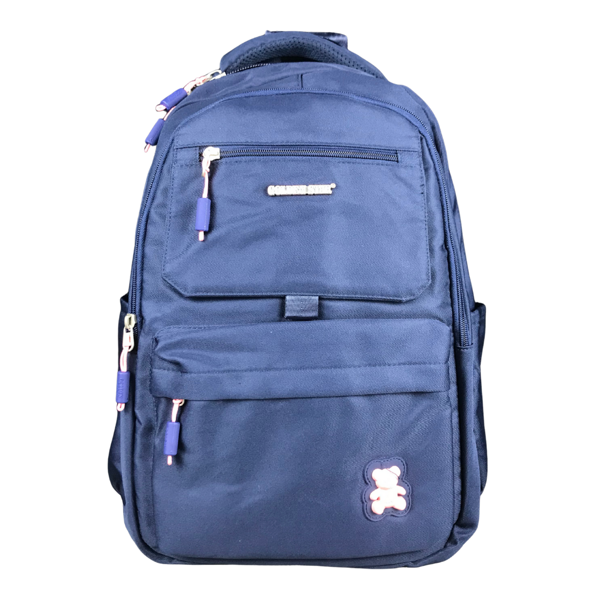 Mochila Golden Star Escolar Osito Juvenil Df-9009 Azul