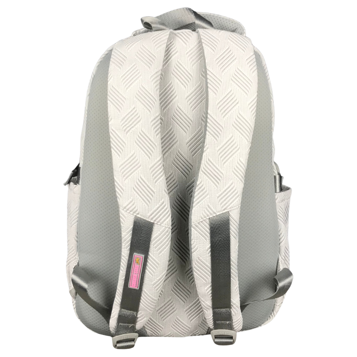 Foto 6 pulgar | Mochila Golden Star Escolar Rayas Y Llavero Df-4502 Gris