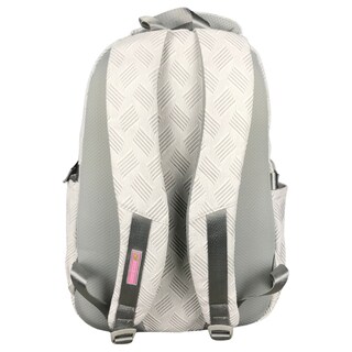 Foto 5 | Mochila Golden Star Escolar Rayas Y Llavero Df-4502 Gris