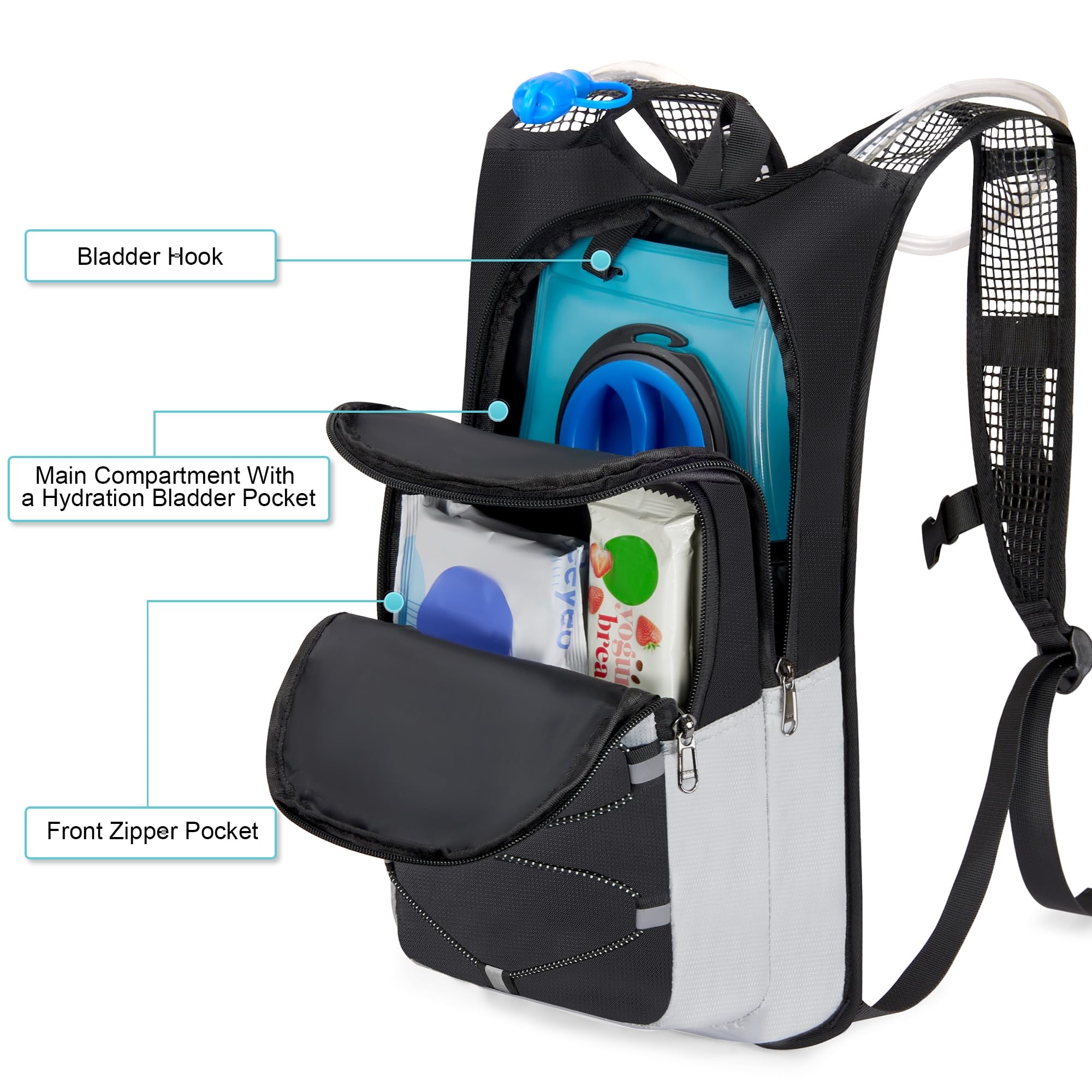 Foto 3 pulgar | Mochila De Hidratación Miycoo Lightweight Water De 10 Litros Con Bolsa De 2 Litros - Venta Internacional.