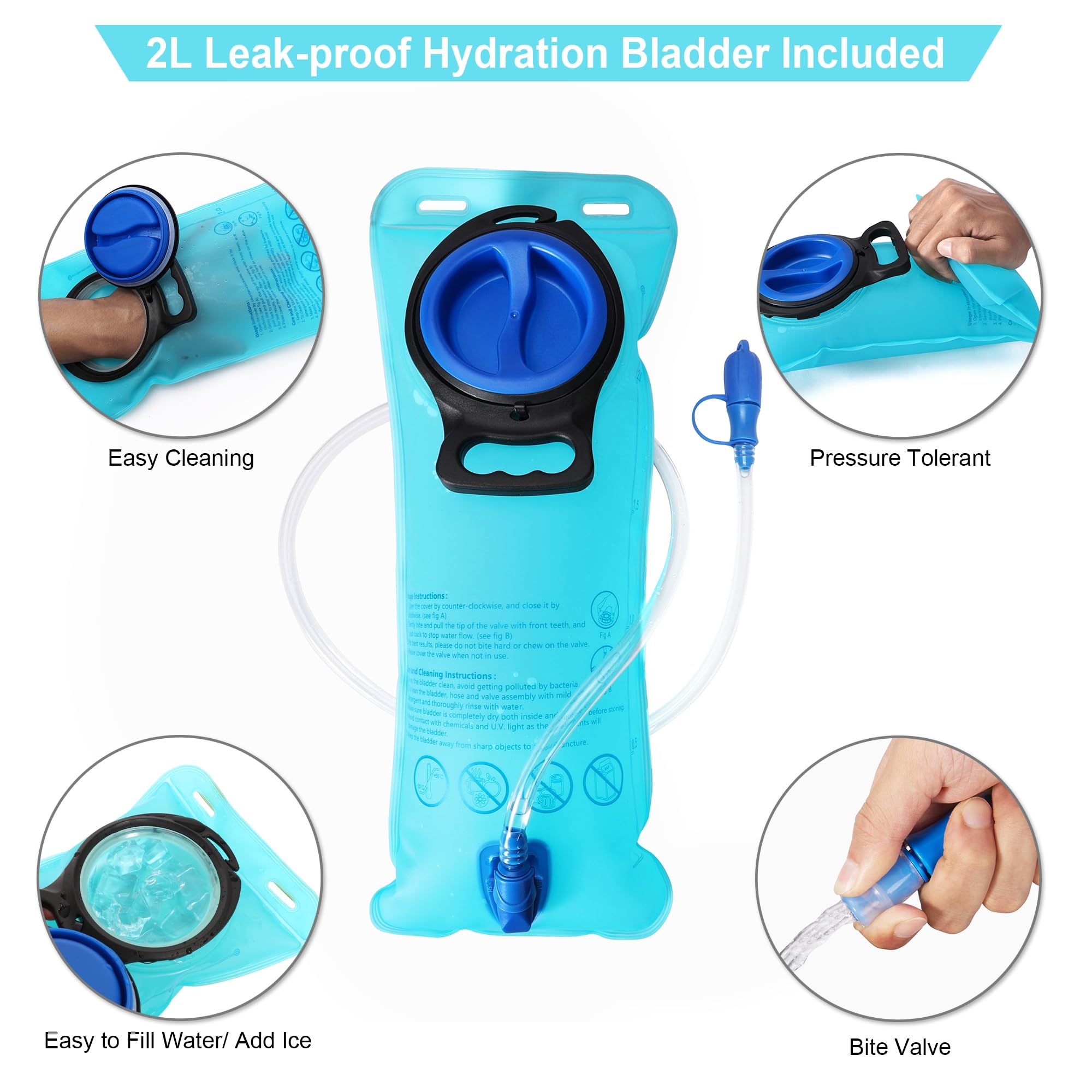 Foto 4 pulgar | Mochila De Hidratación Miycoo Lightweight Water De 10 Litros Con Bolsa De 2 Litros - Venta Internacional.