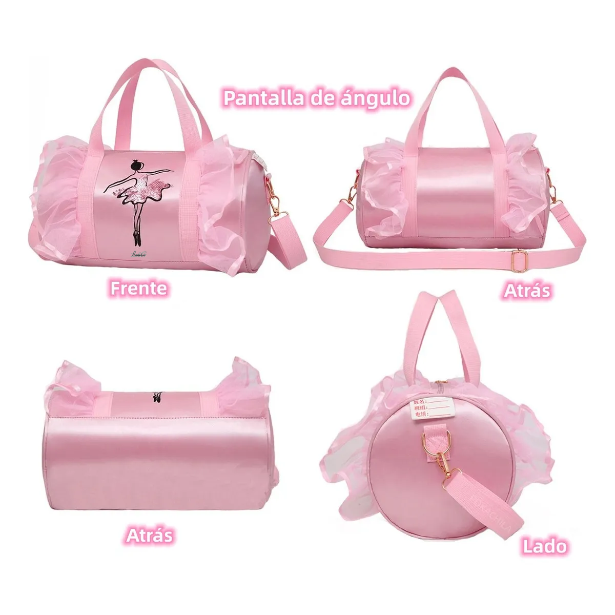 Foto 5 | Bolso De Mano Para Baile Ballet Portatil Lab.g Rosa
