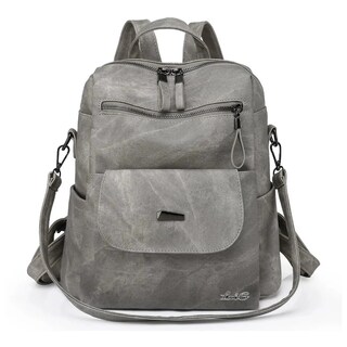 Foto 1 | Mochila Antirrobo De Mujer Casual Lab.g Gris