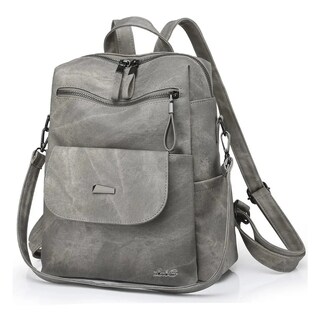 Foto 2 | Mochila Antirrobo De Mujer Casual Lab.g Gris