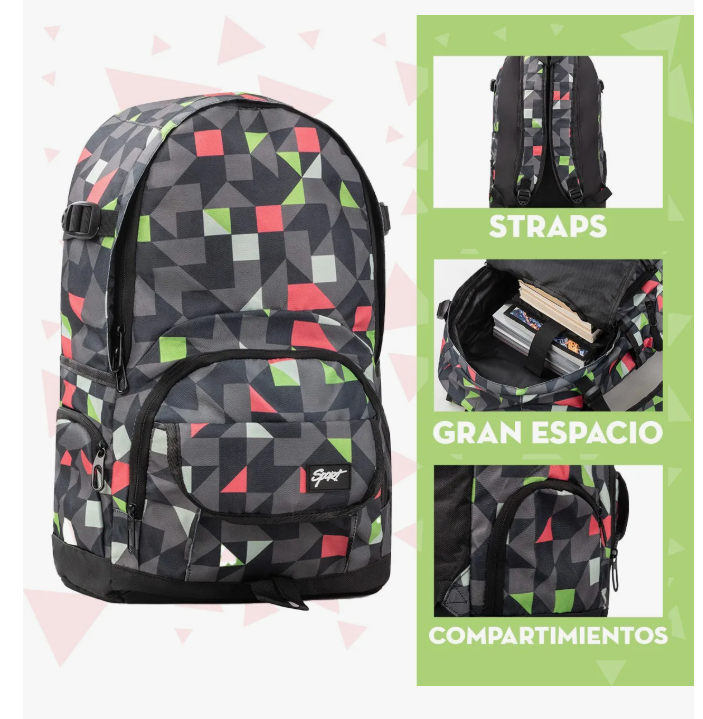 Foto 4 pulgar | Mochila Escolar Grande Hype