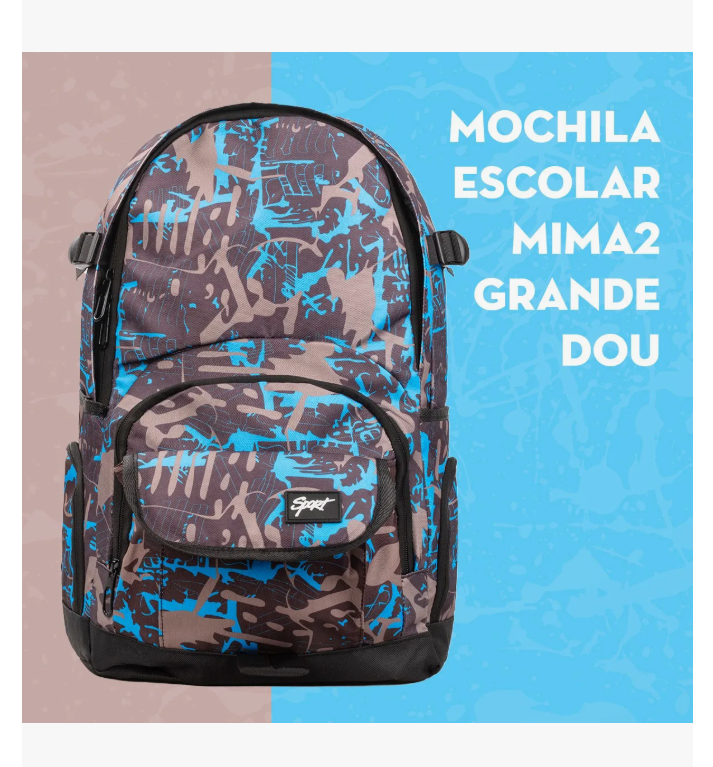Foto 3 pulgar | Mochila Escolar Grande Dou