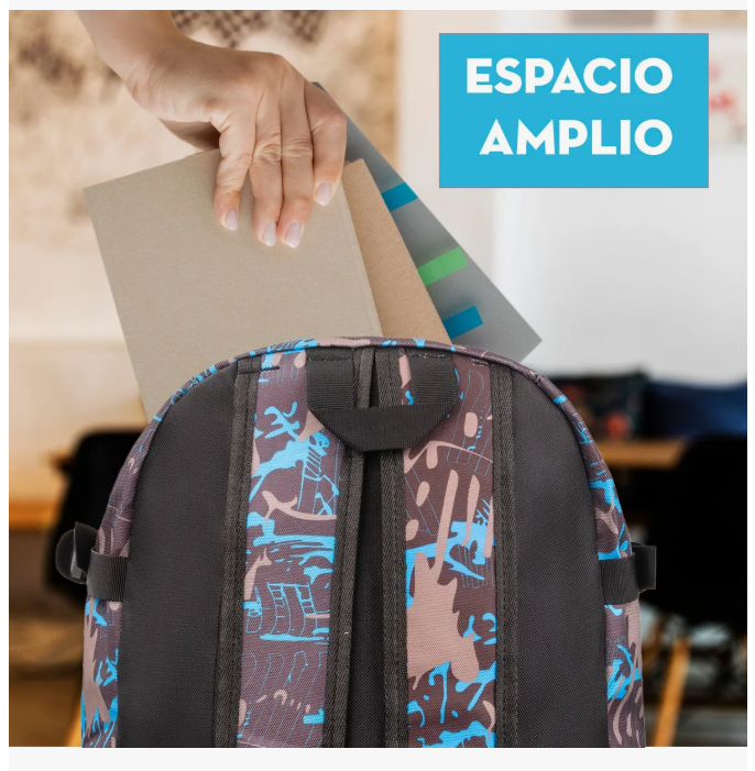 Foto 6 pulgar | Mochila Escolar Grande Dou