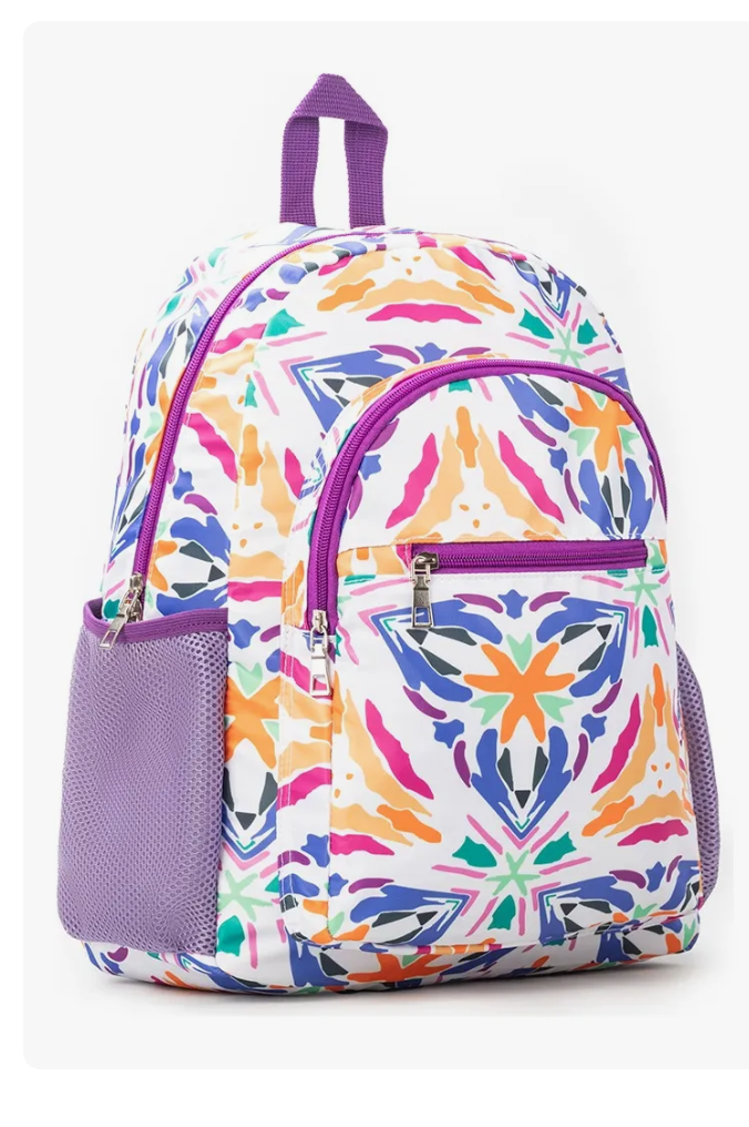 Mochila Escolar Figura De Caleidoscopio