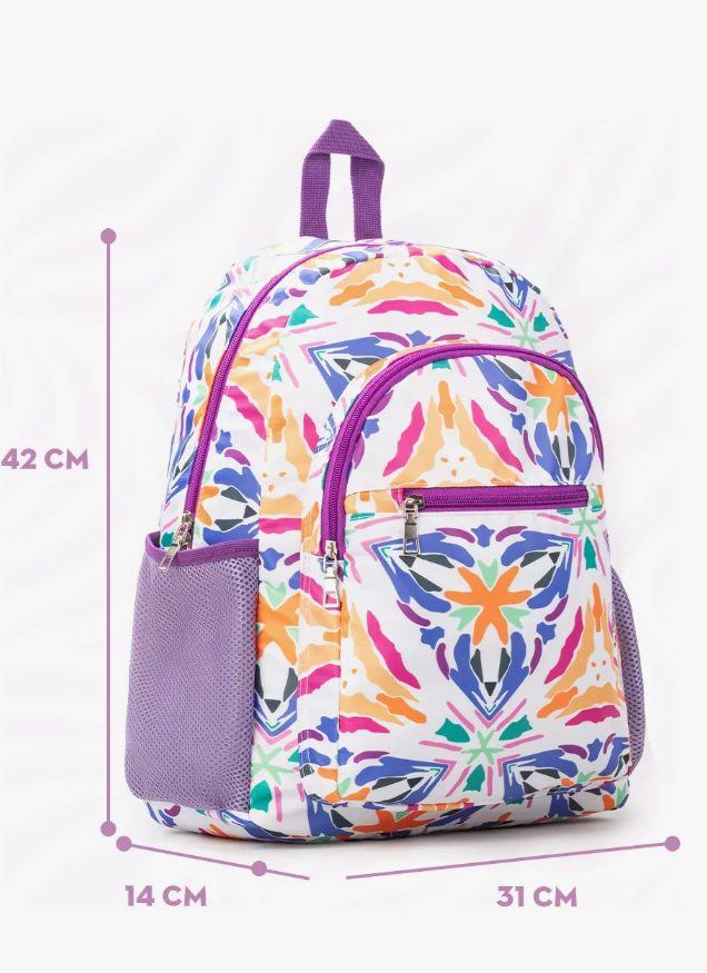 Foto 2 | Mochila Escolar Figura De Caleidoscopio