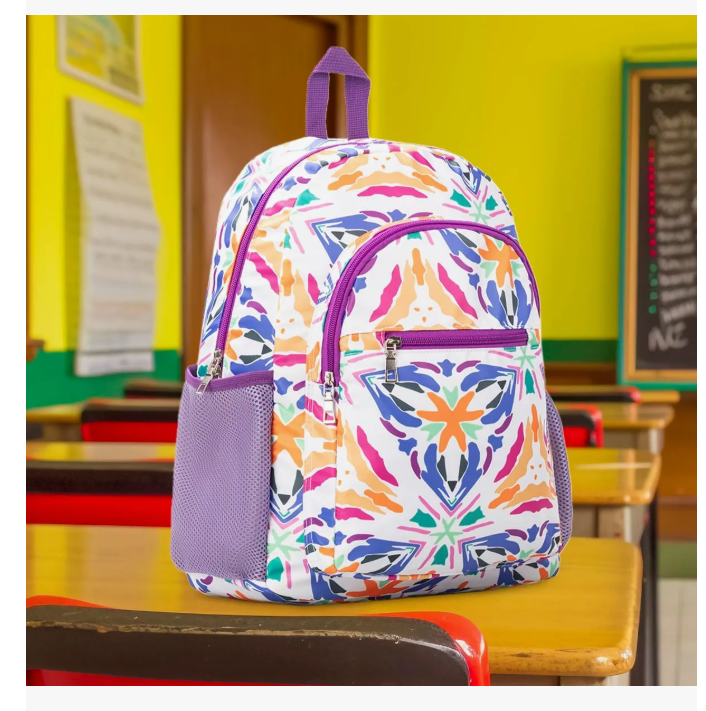Foto 4 | Mochila Escolar Figura De Caleidoscopio