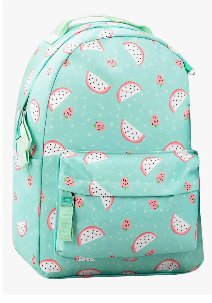 Mochila Escolar Niña Menta Pitaya