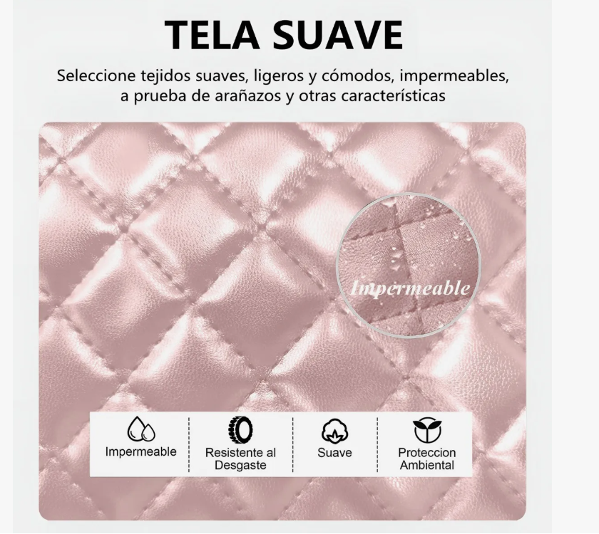 Foto 6 pulgar | Mochila Rosa con Accesorios