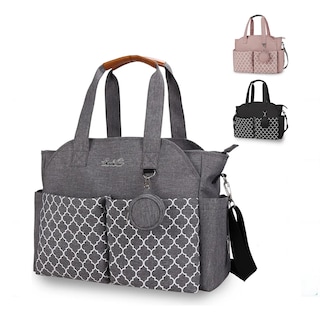 Foto 4 | Mochila Pañalera Impermeable Multifuncional Lab.g Gris
