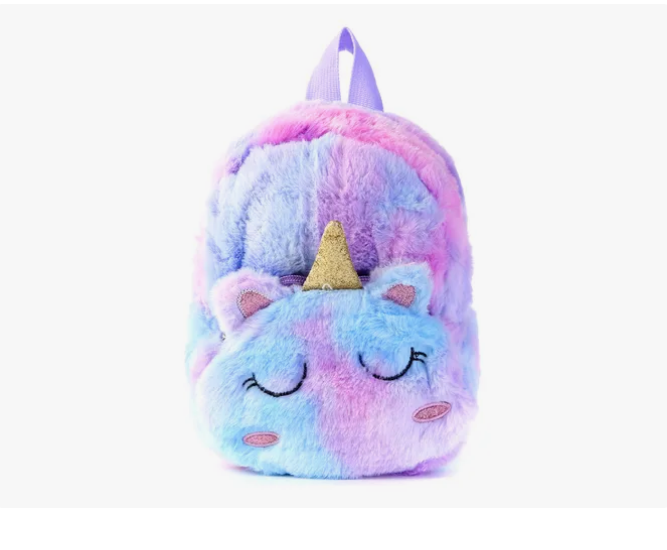 Foto 1 | Mochila de Felpa Unicornio para Niña