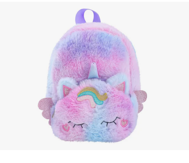 Foto 2 pulgar | Mochilas Infantiles Unicornio Felpa Mochila Preescolar Niños Regalo