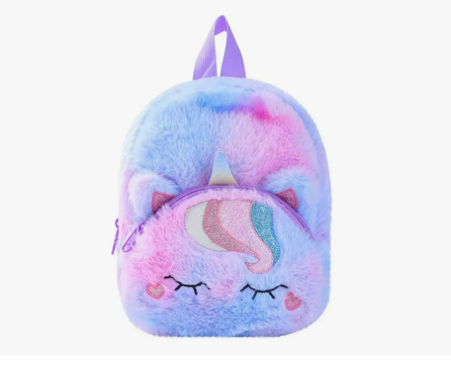 Foto 2 pulgar | Mochilas Infantiles Unicornio Felpa Mochila Preescolar Niños Regalo