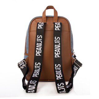 Foto 4 | Mini Backpack Mochila Ruff Rolling Peanuts Original Snoopy Mezclilla